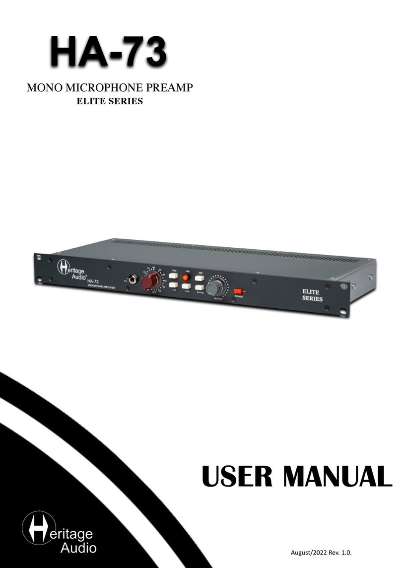 Heritage Audio ELITE Series user manual