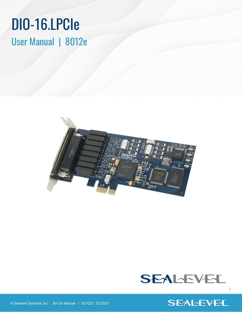 SeaLevel DIO-16.LPCIe User manual