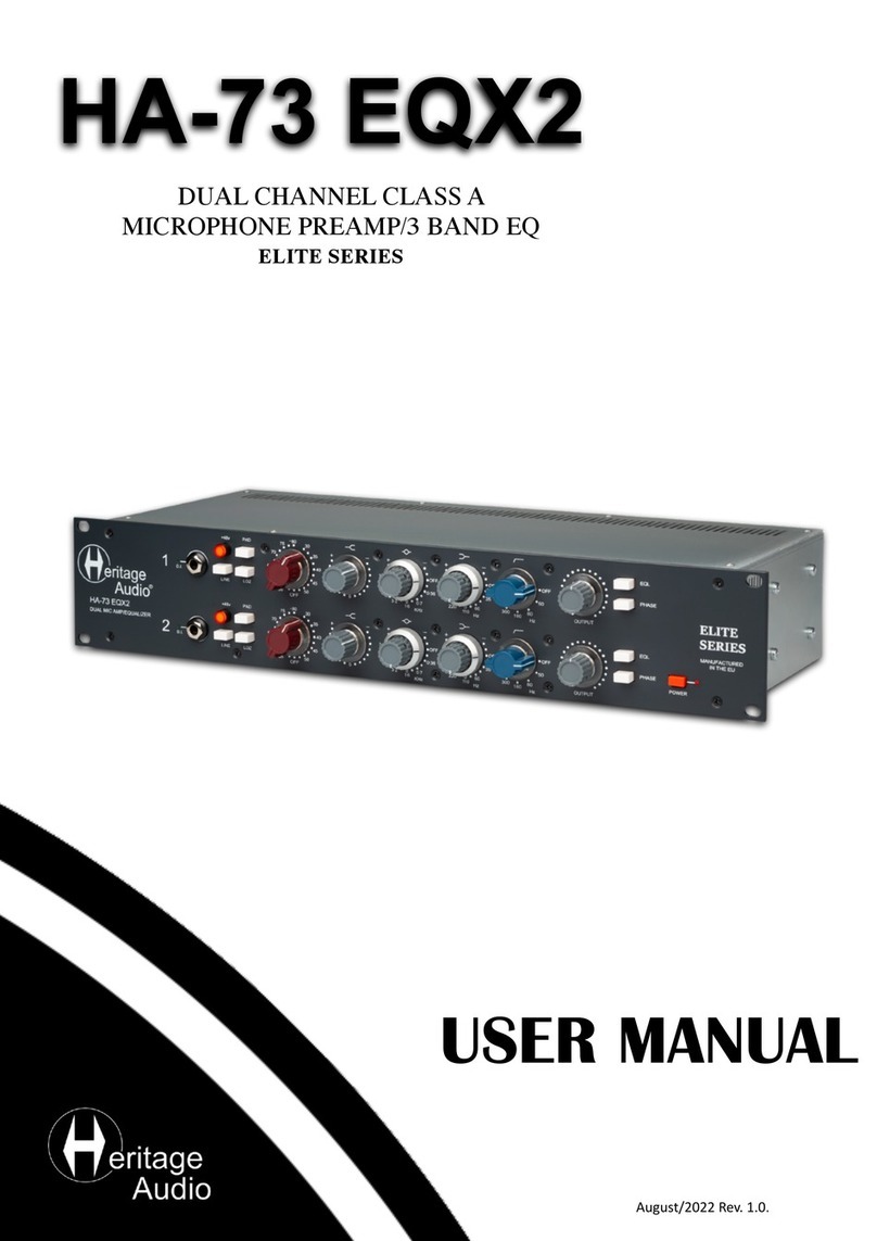 Heritage Audio ELITE Series user manual