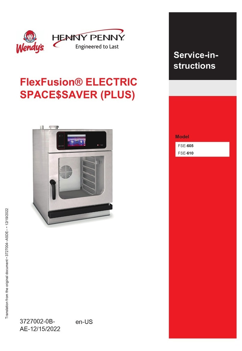 Henny Penny FlexFusion ELECTRIC SPACESSAVER Service instructions