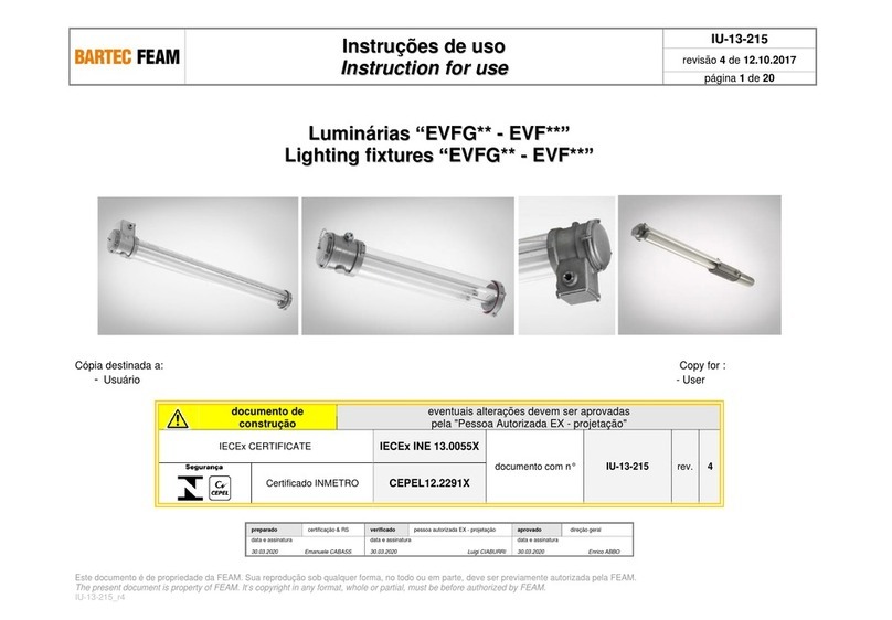Bartec FEAM EVFG Series Instructions for use