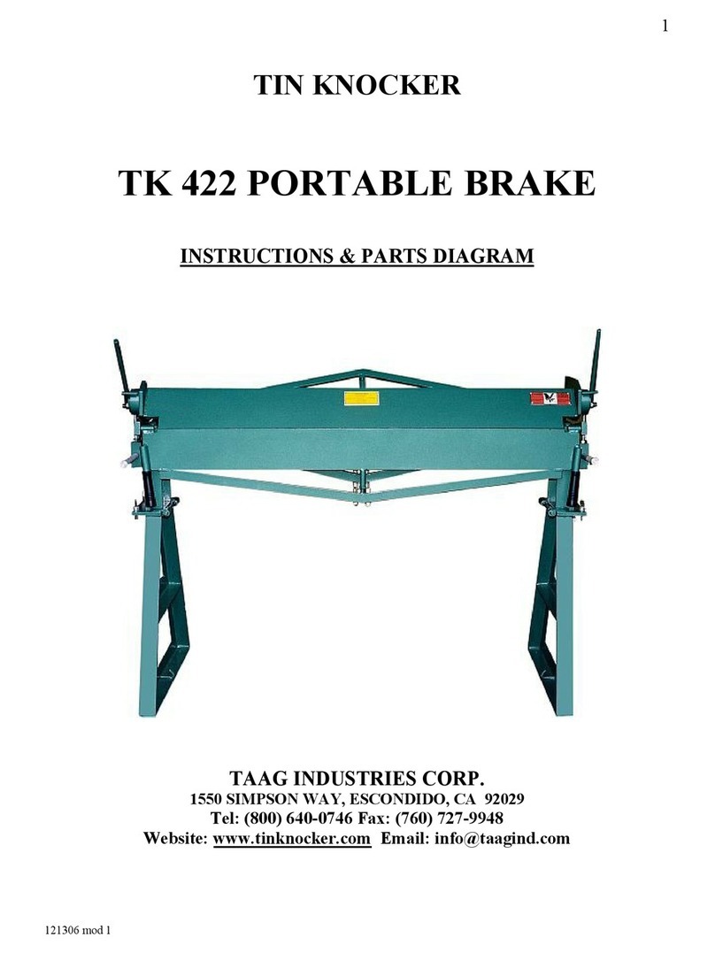Tin Knocker TK 422 Instructions & parts diagrams