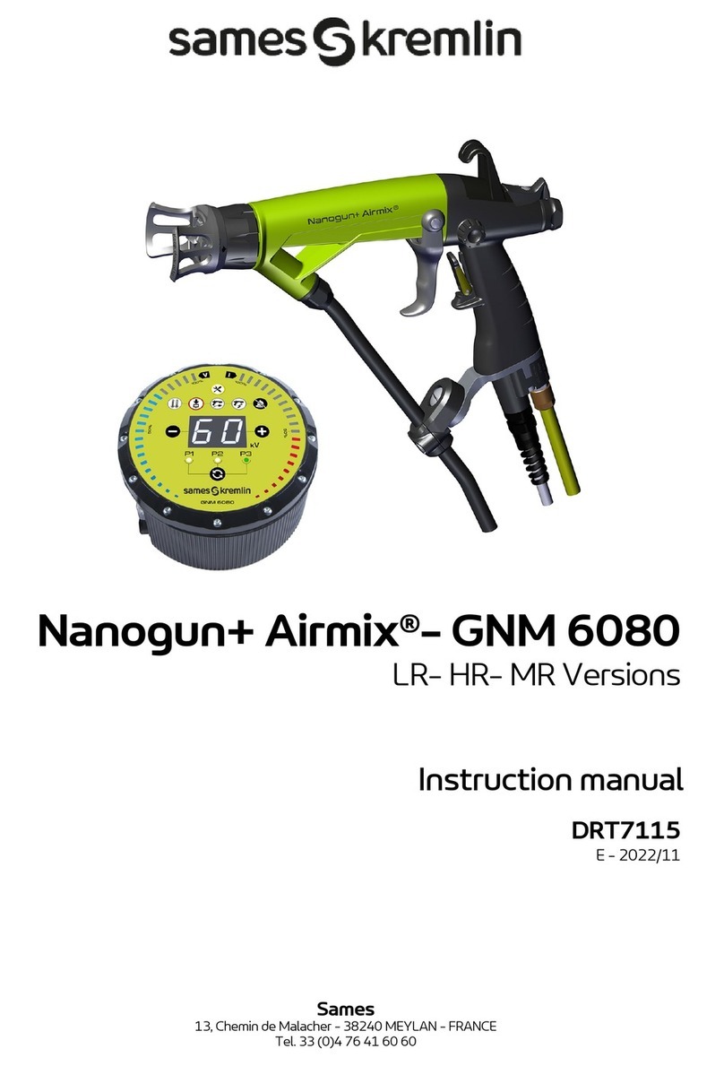 SAMES KREMLIN Nanogun+ Airmix instruction manual SAMES KREMLIN Nanogun+ Airmix instruction manual