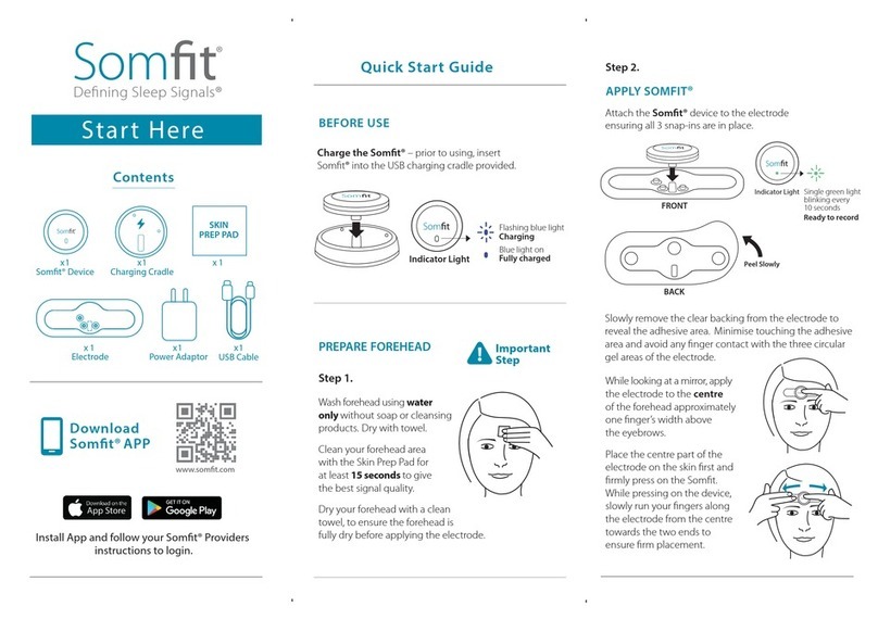 Compumedics Somfit quick start guide
