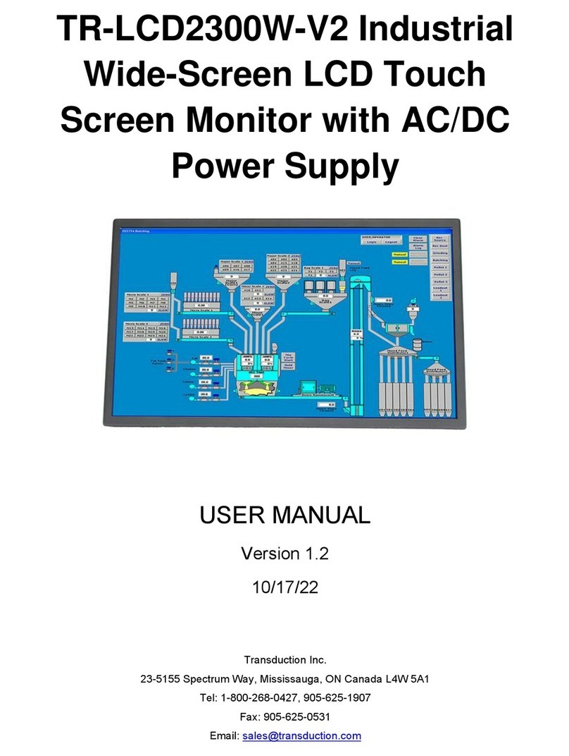 Transduction TR-LCD2300W-V2 user manual