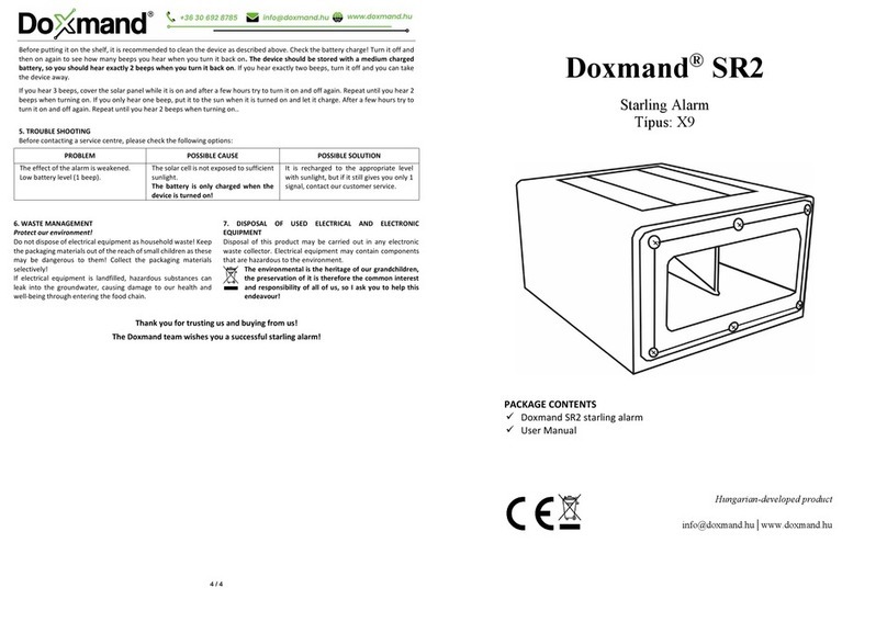 Doxmand SR2 User manual