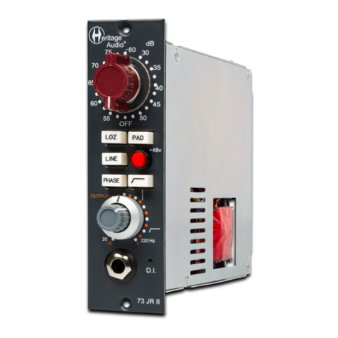 Heritage Audio 73 JR II user manual