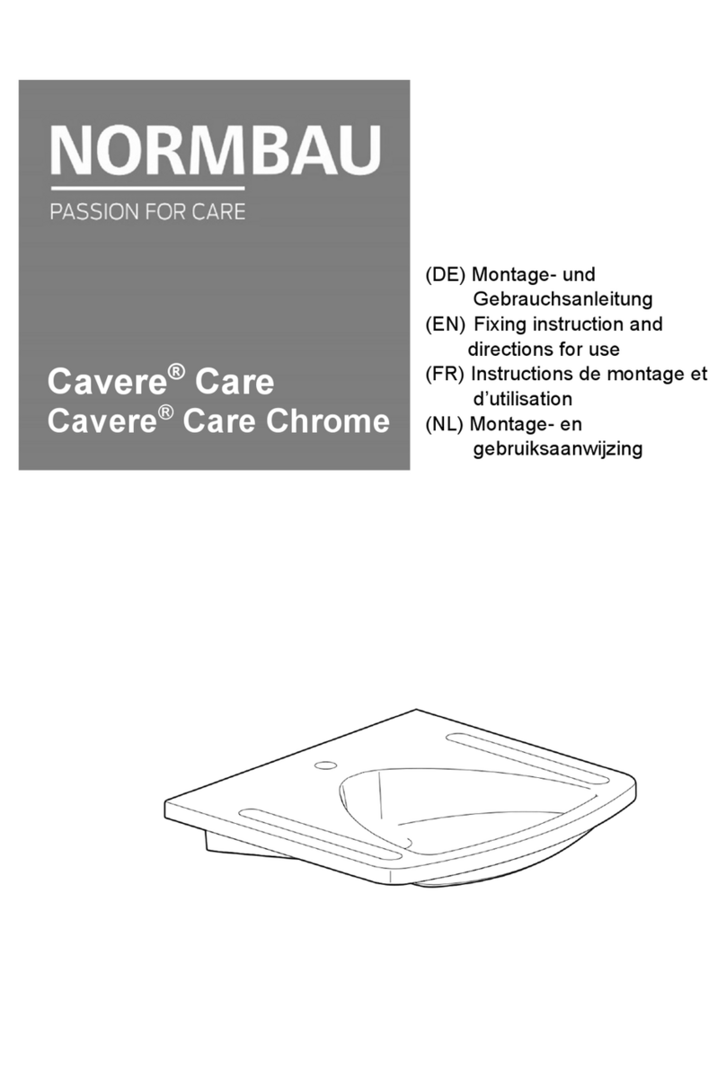 NORMBAU Cavere Care Fixing instructions and directions for use