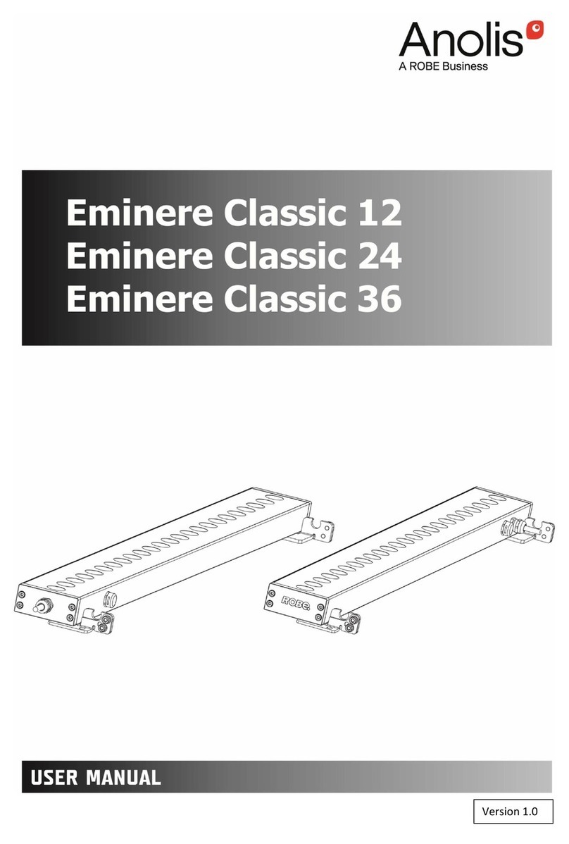 Robe Anolis Eminere Classic 12 User manual