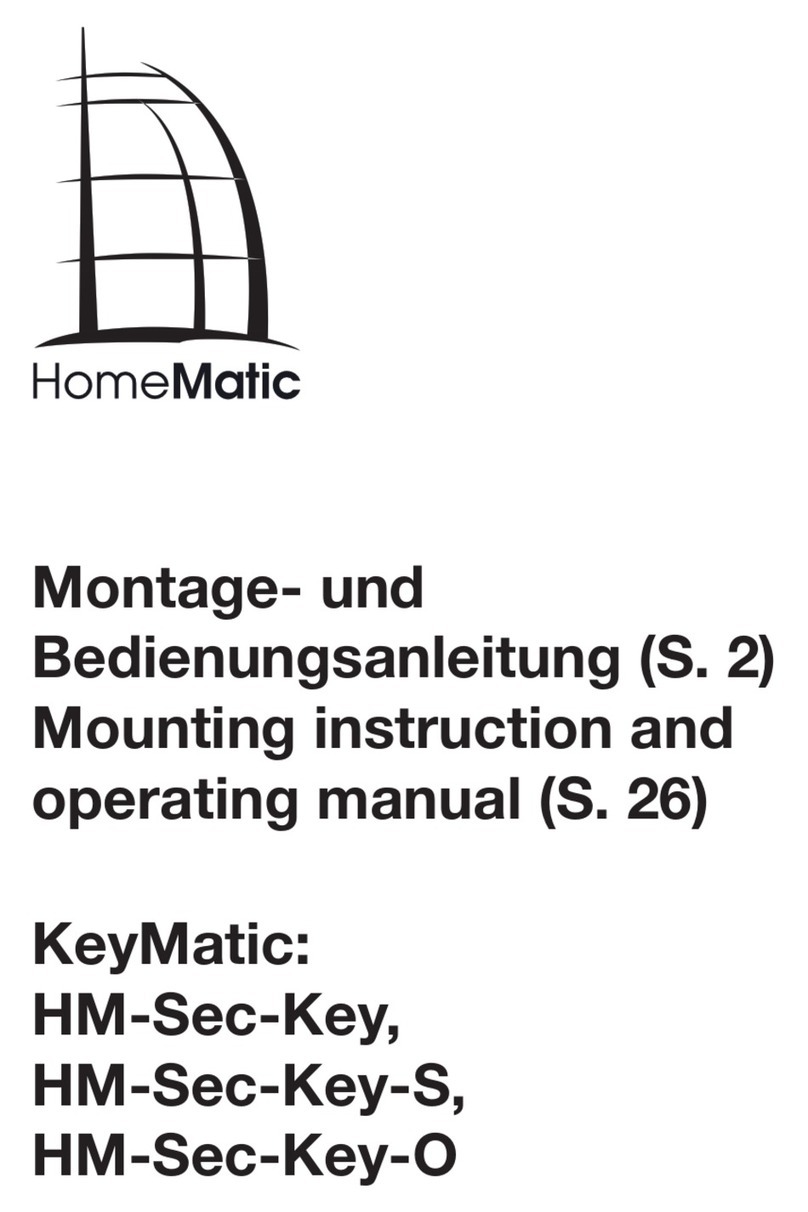 HomeMatic KeyMatic HM-Sec-Key Mounting instruction and operating manual