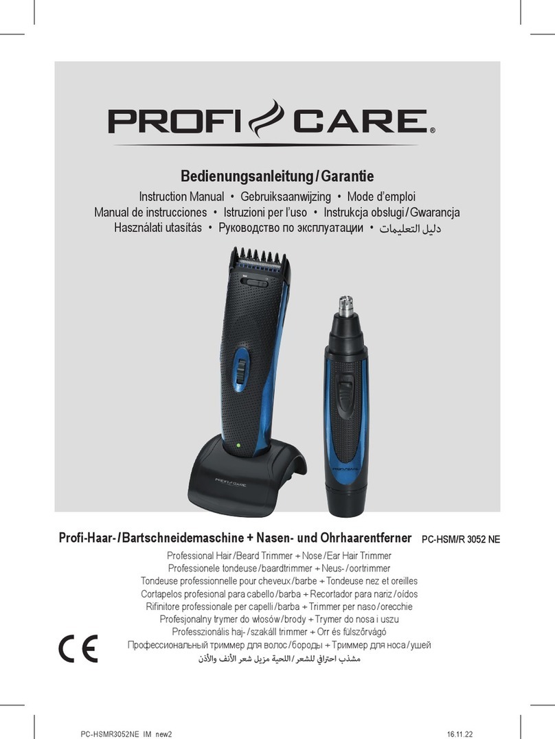 Profi Care PC-HSM/R 3052 NE instruction manual Profi Care PC-HSM/R 3052 NE instruction manual