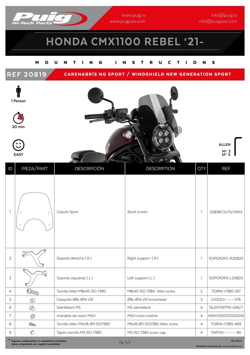 PUIG 20819 Mounting instructions