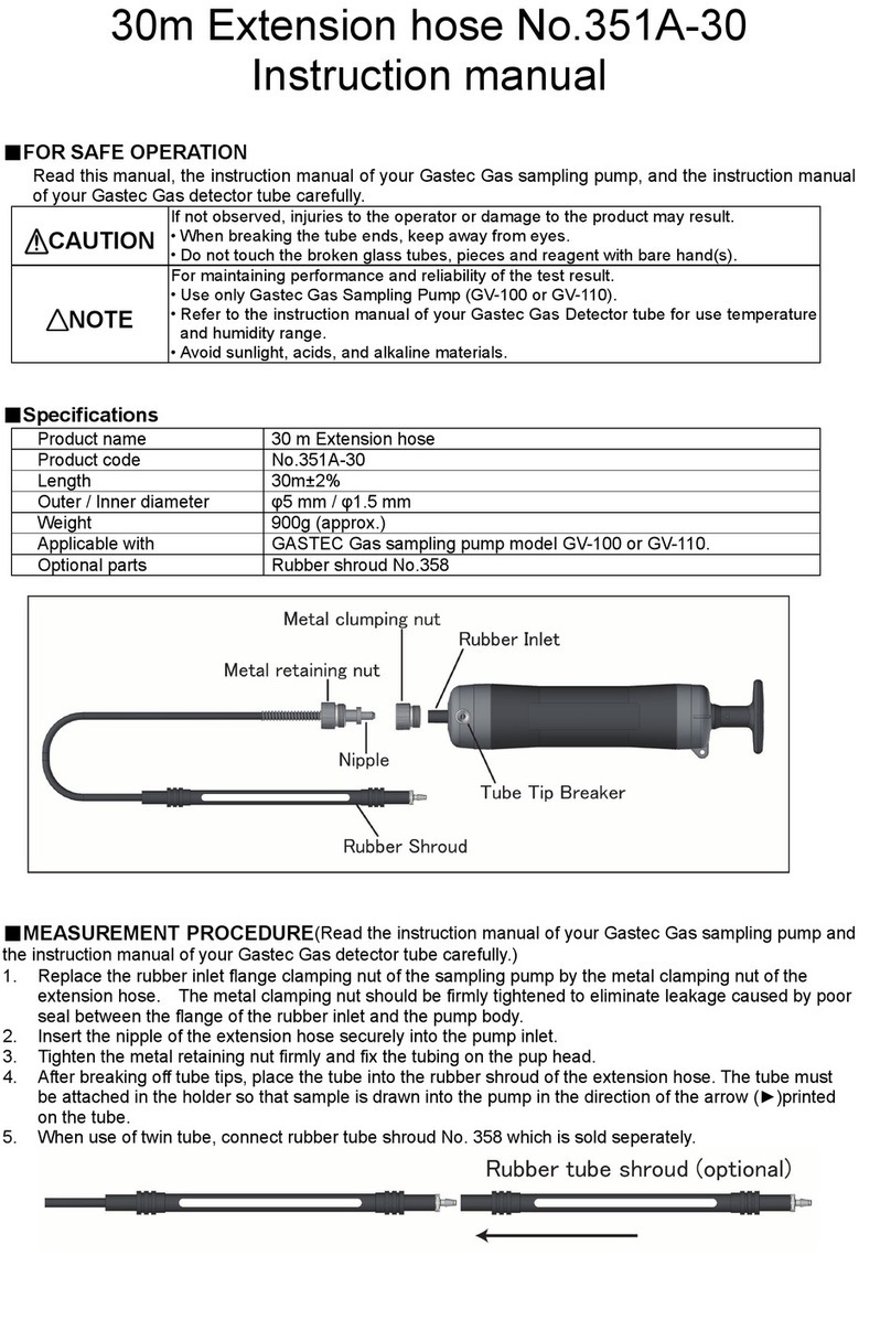 Gas-Tec 351A-30 instruction manual