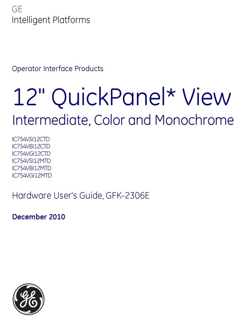 GE QuickPanel+ IC754VSI12CTD User manual