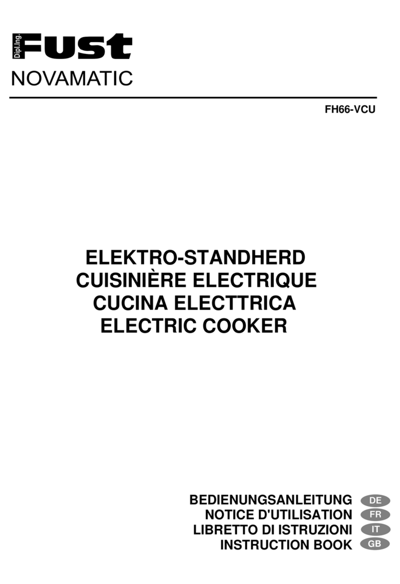 Fust NOVAMATIC FH66-VCU Instruction book