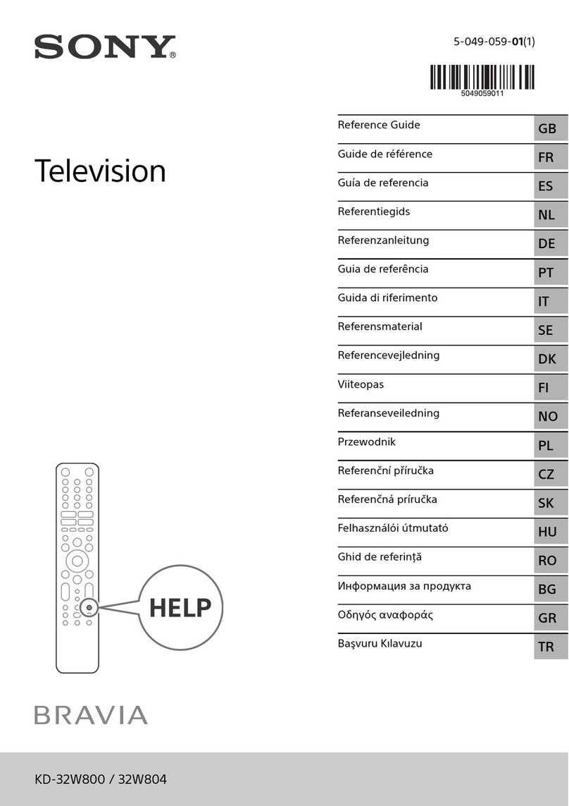 Sony BRAVIA KD-32W804 User manual