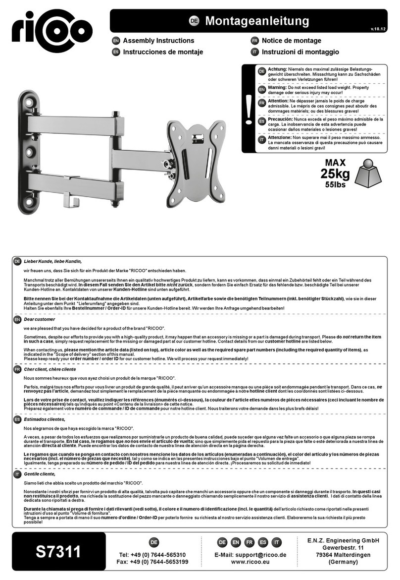 ricoo S7311 Assembly instructions