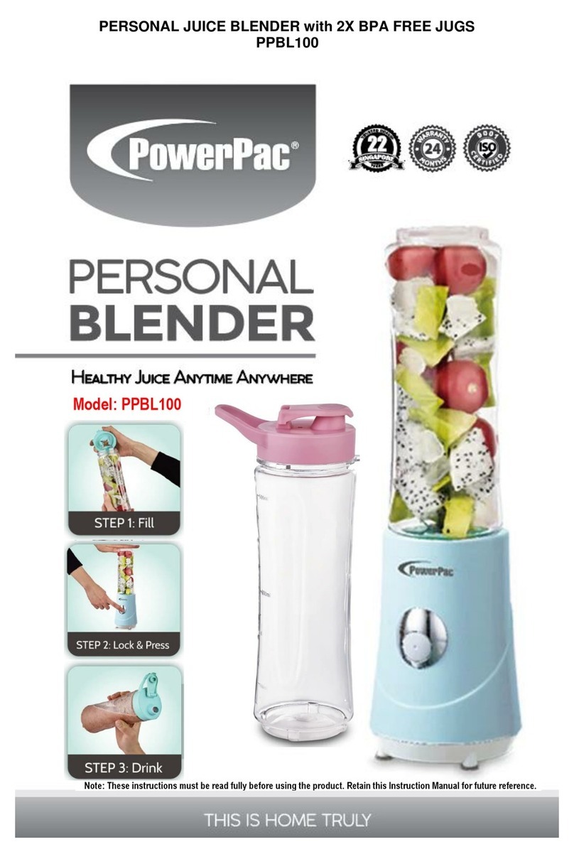 PowerPac PPBL100 manual