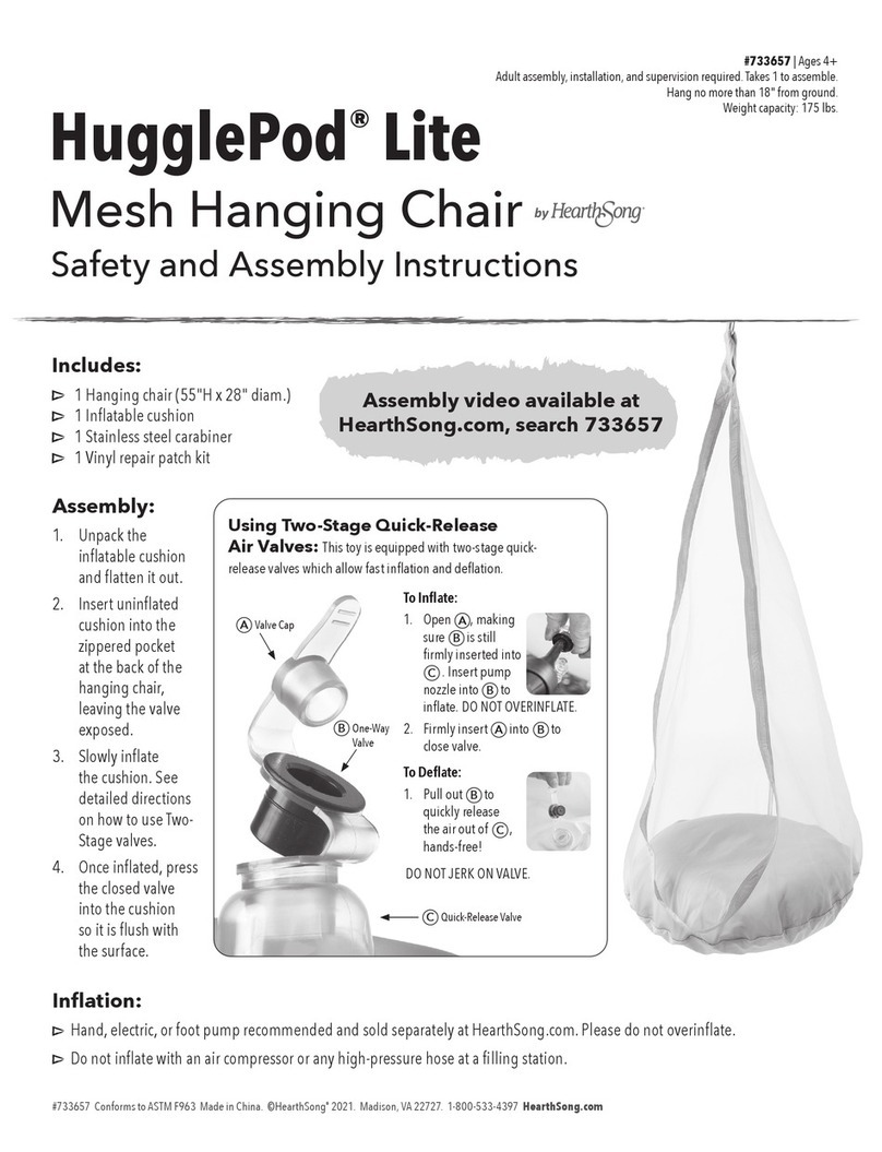 HearthSong HugglePod Lite Safety and assembly instructions