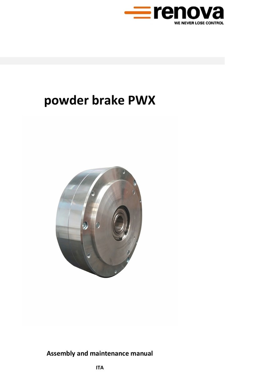 Renova PWX Series Assembly and maintenance manual