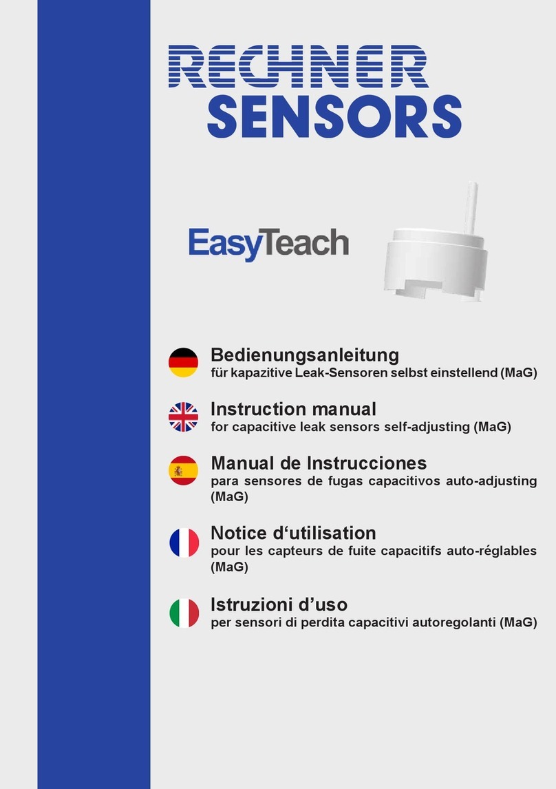 Rechner Sensors EasyTeach instruction manual Rechner Sensors EasyTeach instruction manual