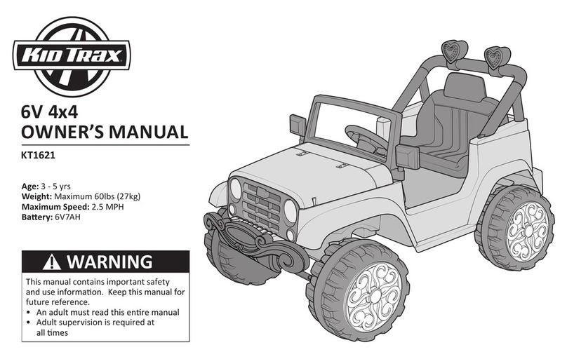 KID Trax KT1621 owner's manual