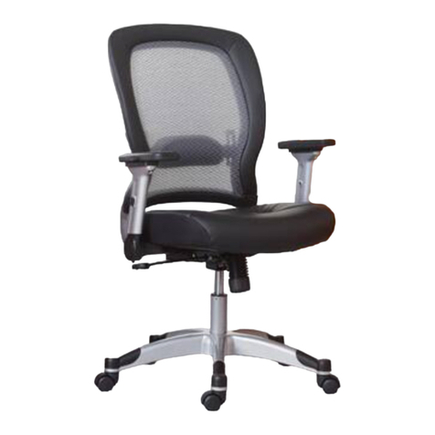 Office Star Products Space Seating EXECUTIVE Air Grid 327-36C61F6 operating instructions