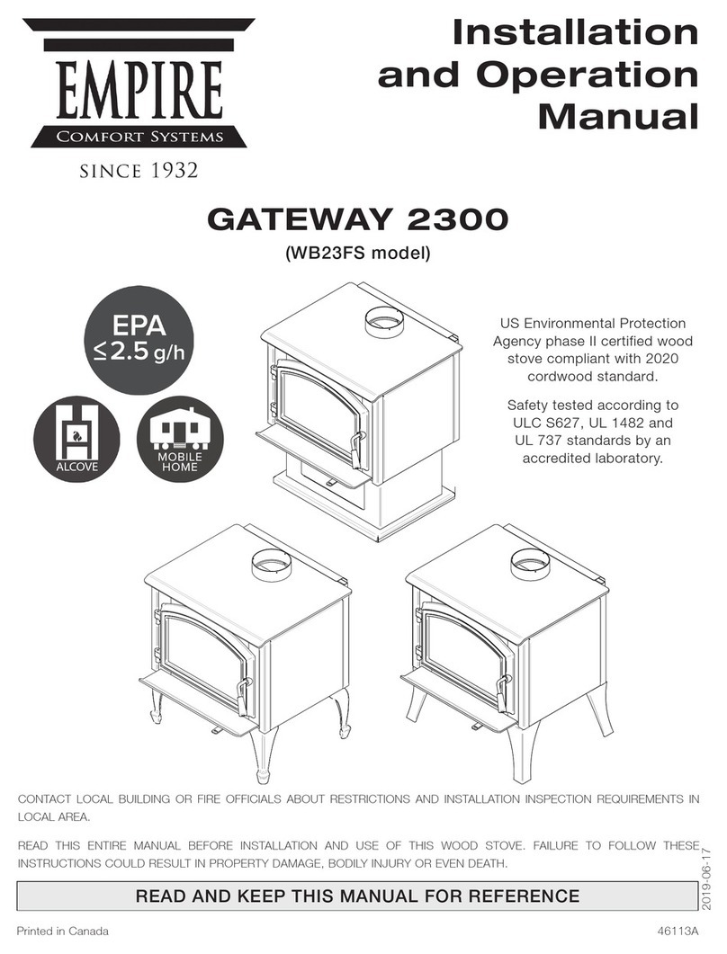 Empire Comfort Systems WB23FS Installation and operation manual