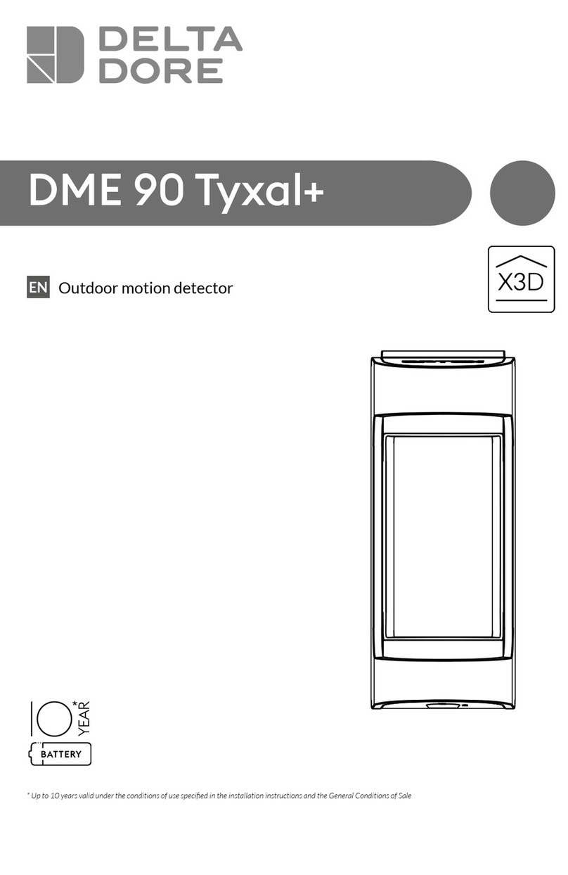 DELTA DORE DME 90 Tyxal+ User manual