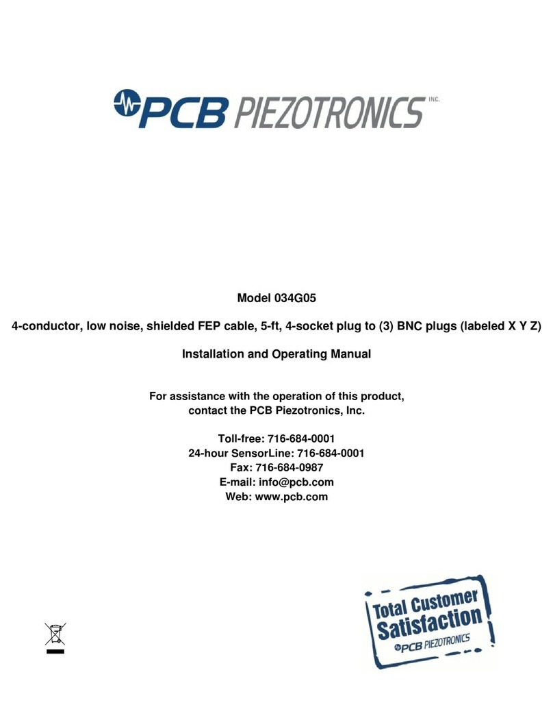 PCB Piezotronics 034G05 User manual