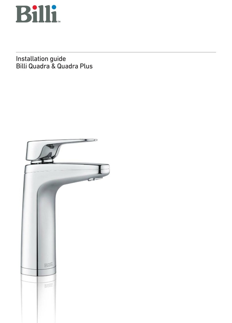 Billi Quadra installation guide Billi Quadra installation guide