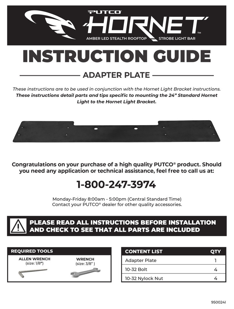 PUTCO HORNET Instruction guide