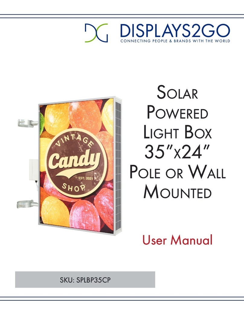Displays2go SPLBP35CP user manual