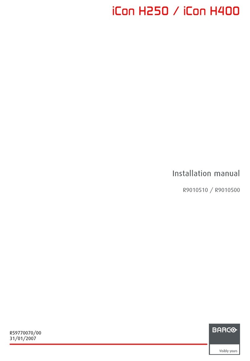 Barco iCon H250 User manual