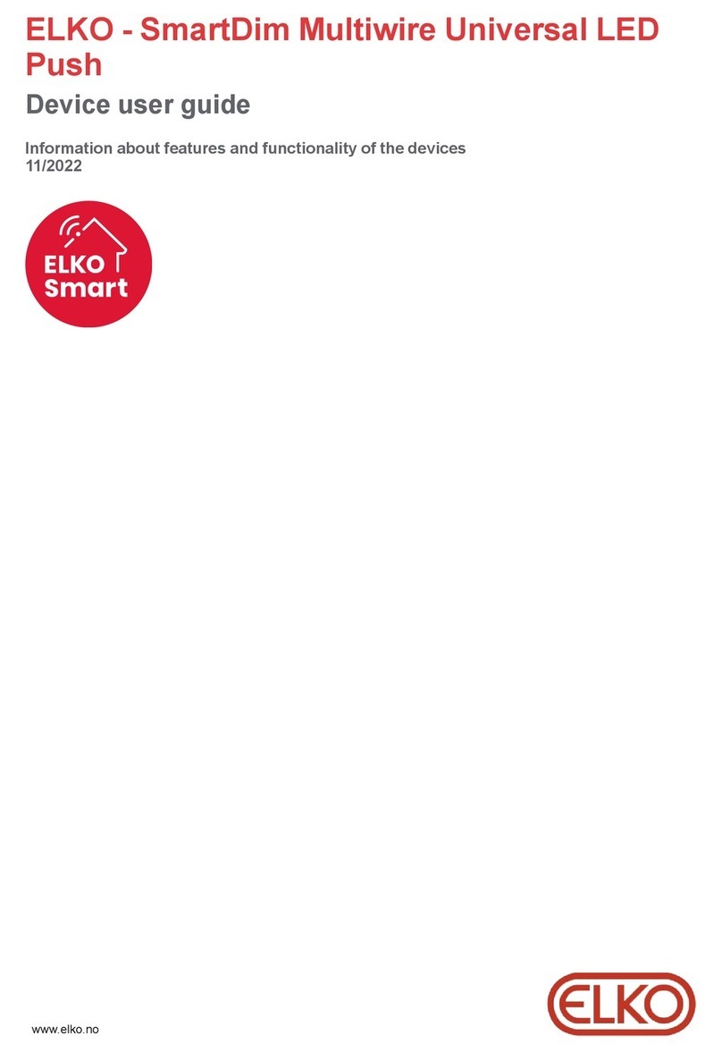 Elko SmartDim EKO0727 Series user guide