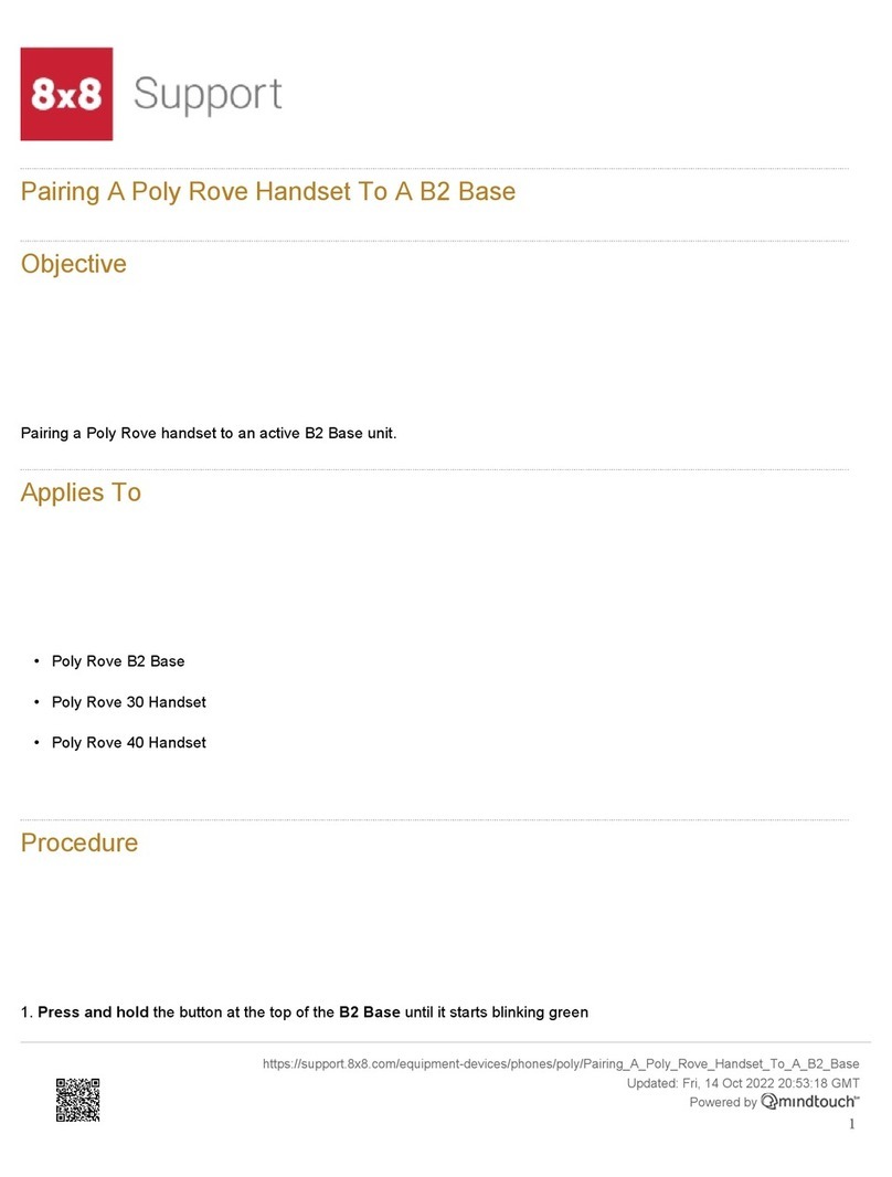 Poly Rove B2 User manual