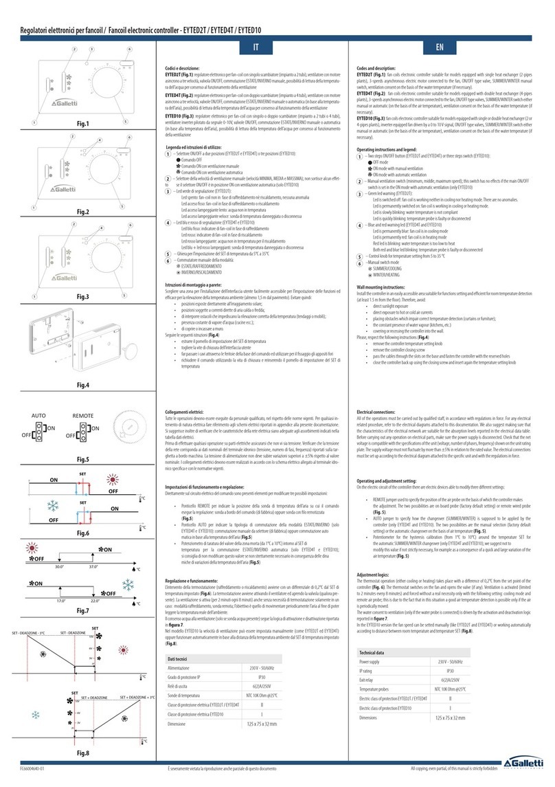 Galletti EYTED2T quick start guide