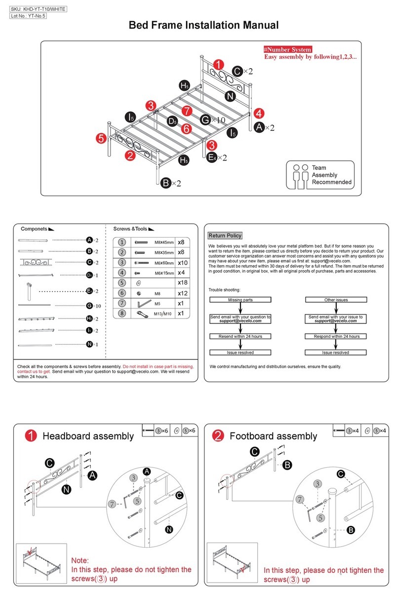 VECELO KHD-YT-T10/WHITE User manual