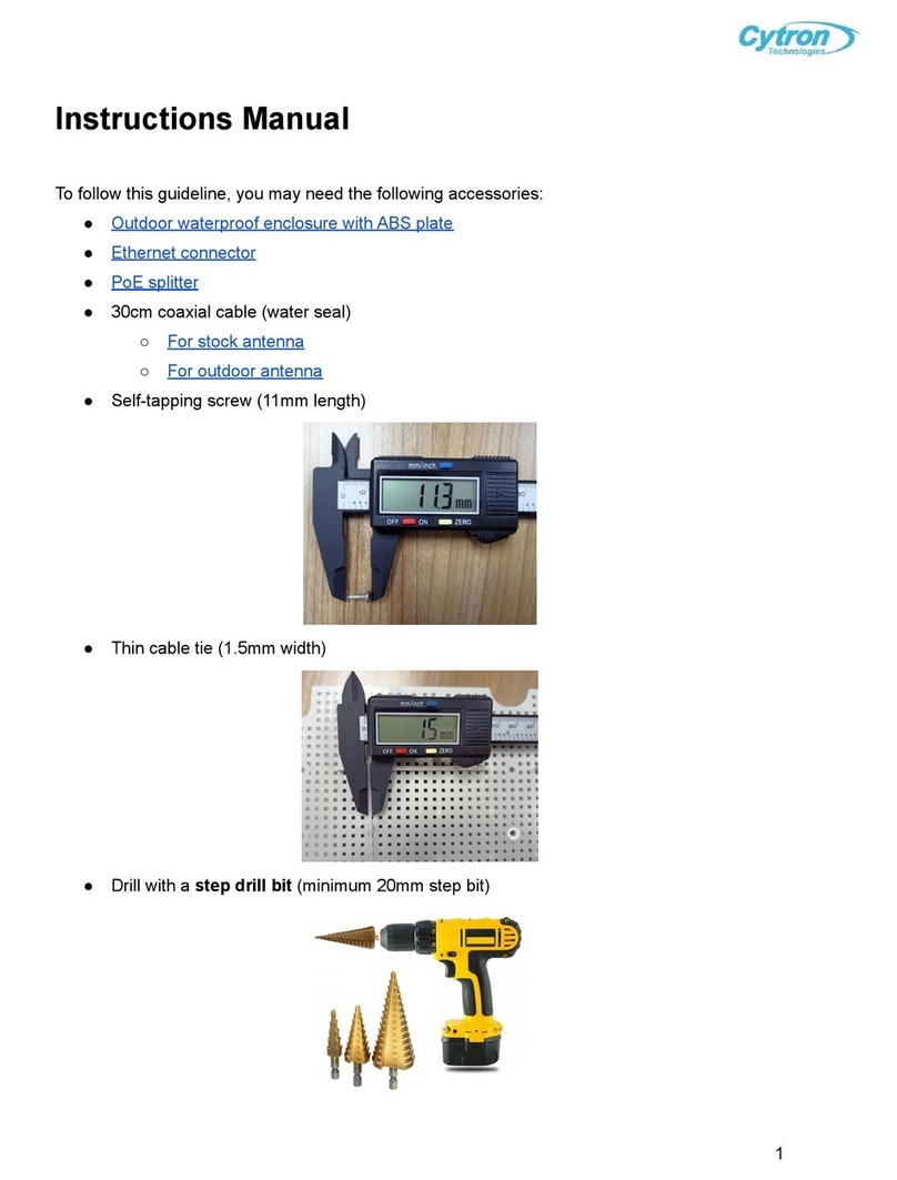 Cytron Technologies CK-BO-IP65-PLATE instruction manual