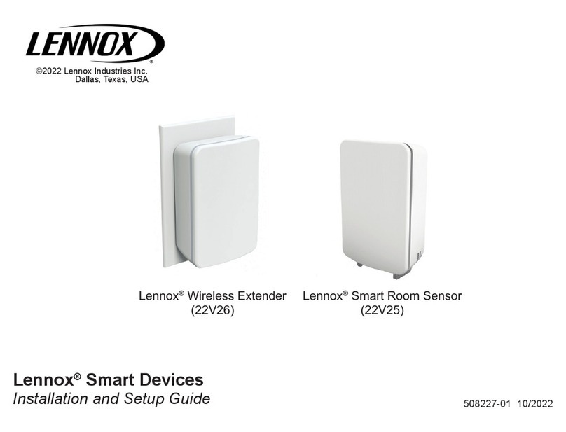 Lennox 22V26 Installation and setup guide