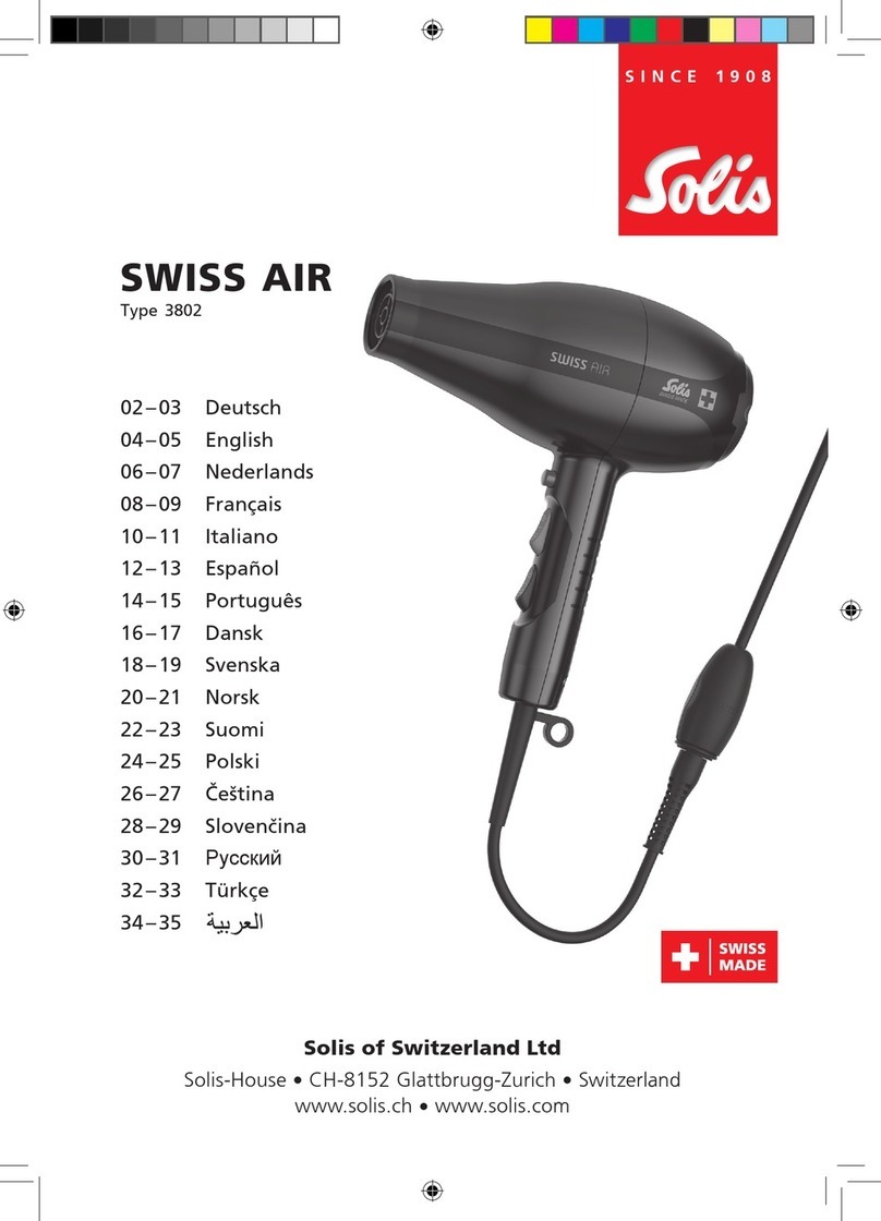 SOLIS SWISS AIR 3802 User manual