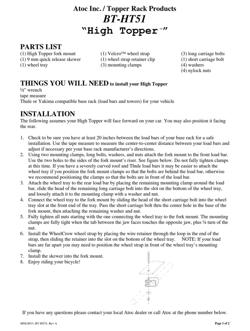 Atoc High Topper BT-HT51 quick start guide