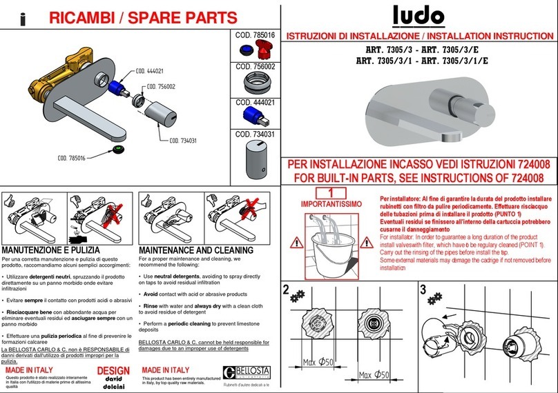BELLOSTA ludo 7305/3 Installation instruction