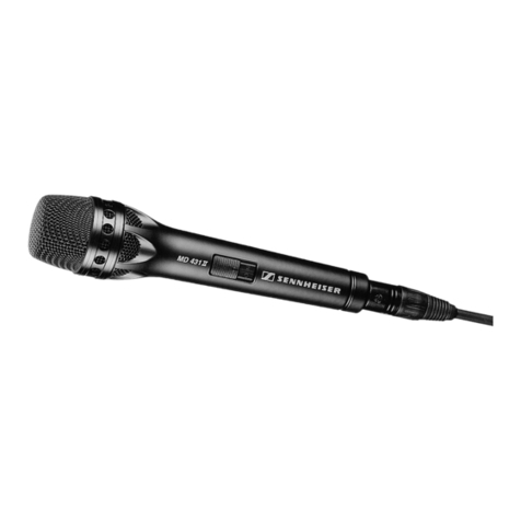 Sennheiser MD 431-II User manual Sennheiser MD 431-II User manual