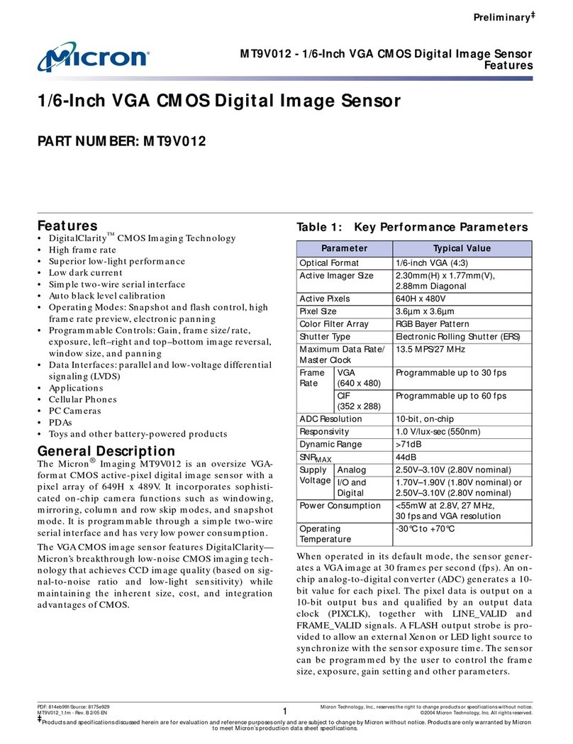 Micron MT9V012 manual