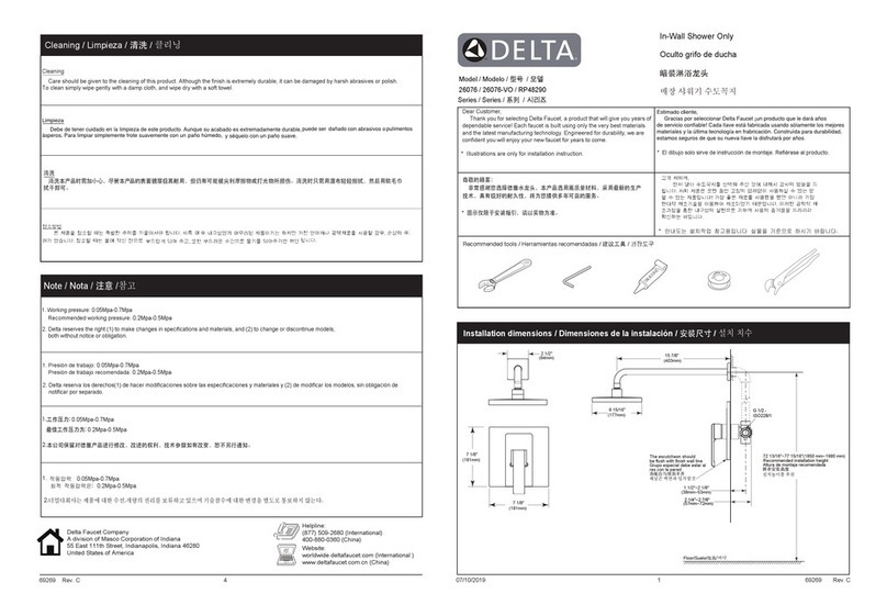Delta Arzo 26076 quick start guide