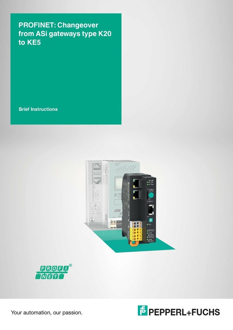 Pepperl+Fuchs PROFINET VBG-EP1-KE5-D Series Reference guide