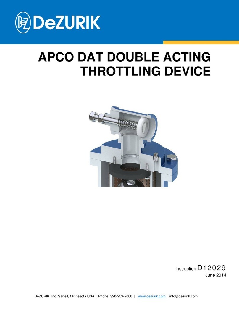 DeZurik APCO DAT User manual