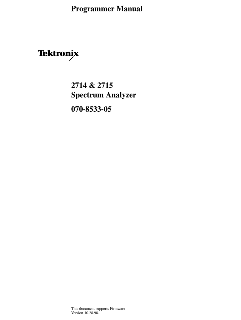 Tektronix 2714 Operating and maintenance manual