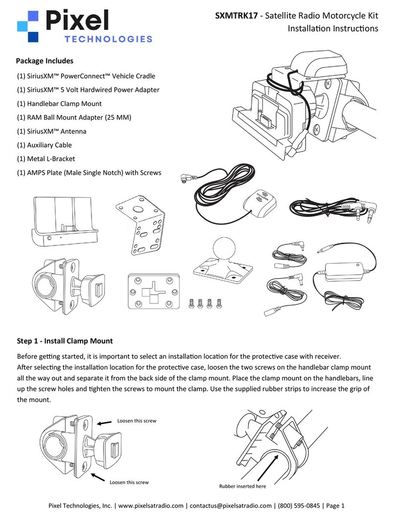 Pixel SXMTRK17 installation instructions Pixel SXMTRK17 installation instructions